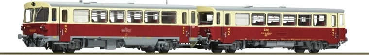 Roco automotor diésel M 152 0059 con coche remolque Blm ČSD (TT)