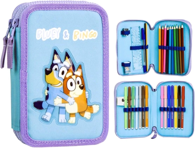 Estuche de dos pisos equipado Bluey