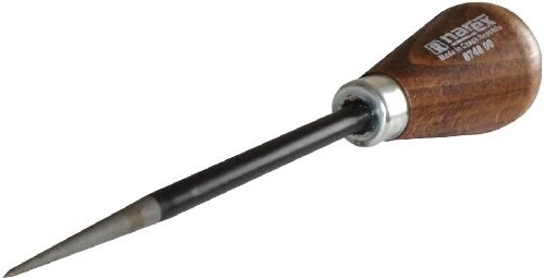 Punzón cónico con mango de madera 6 × 164 mm