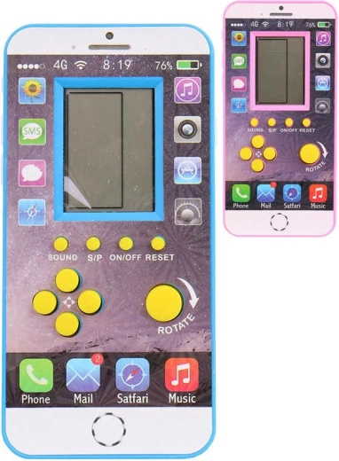 Juego electrónico Brick Game tetris con sonido en forma de teléfono - 1 pieza