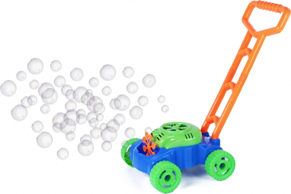 Cortacésped infantil de colores para hacer burbujas