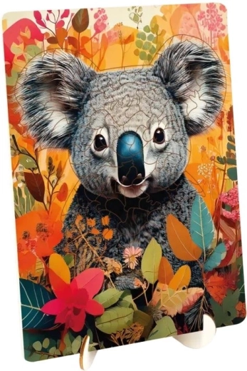 Puzzle de madera con contornos Moxy Koala de 117 piezas