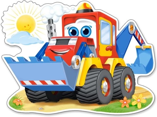 Puzzle Maxi Funny Digger de 12 piezas