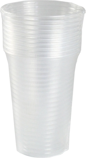 Vaso de plástico transparente de 300 ml – set de 10 uds.