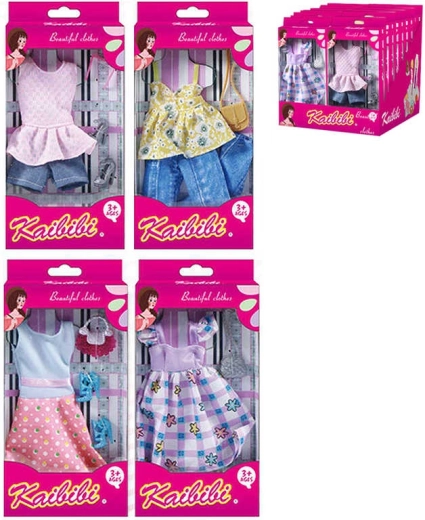 Vestido de verano con accesorios de moda para muñeca de 29 cm - 1 pieza