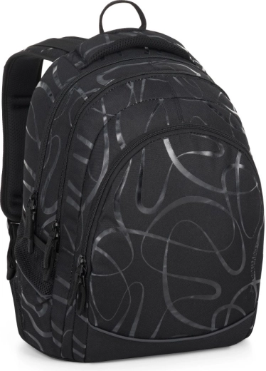 Mochila de estudiante Bagmaster Digital negra