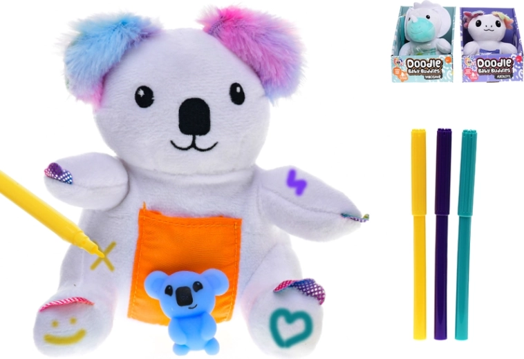 Peluche de 15 cm – dinosaurio, koala o axolote