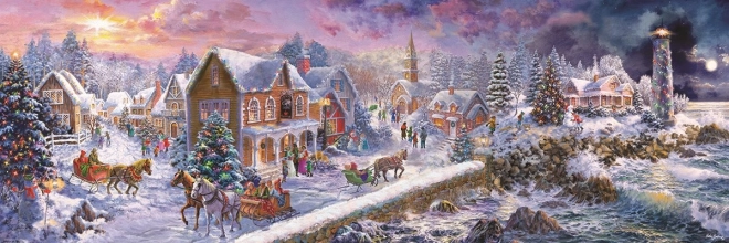 Rompecabezas panorámico Vacaciones en la costa 1000 piezas EUROGRAPHICS