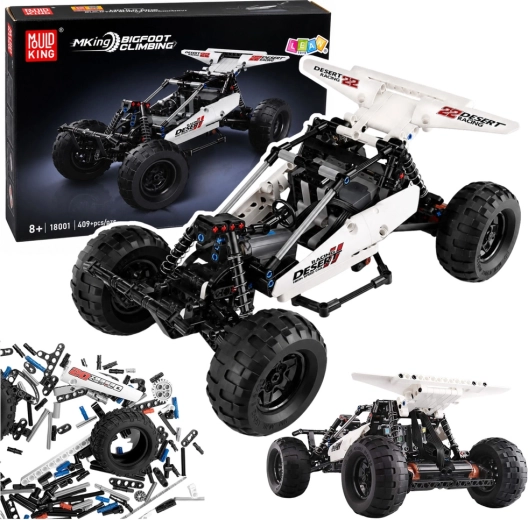 Kit de construcción RC: coche todoterreno 4x4 off-road (409 piezas)