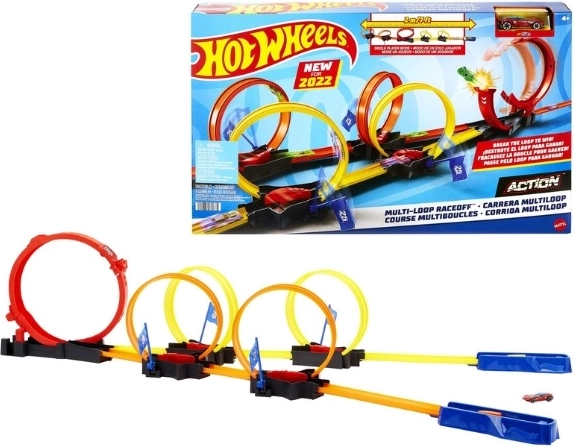 Pista de carreras Hot Wheels con looping