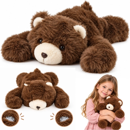 Osito de peluche lastrado marrón de 30 cm