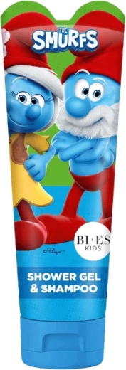 Gel de ducha y champú infantil 2 en 1 Smurfs 240 ml