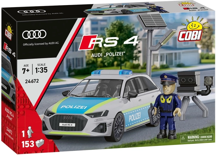 Set de construcción COBI Audi RS 4 Polizei a escala 1:35