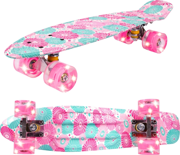 Pennyboard con ruedas LED Flowers