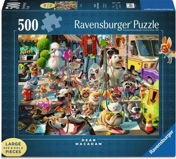 Puzzle Ravensburger Coronación de perros 500 piezas