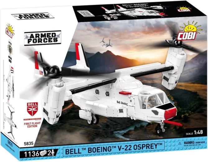 Set de construcción Cobi Armed Forces Bell Boeing V-22 Osprey first flight edition 1:48