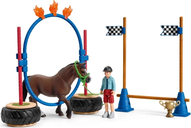 Schleich Farm World Carrera de Agility para Ponis