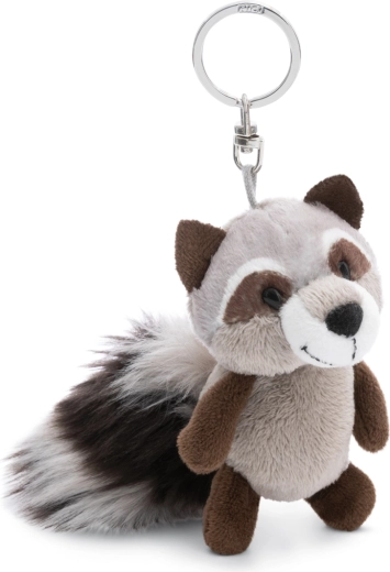 Llavero de peluche mapache Lenno 10 cm NICI Green