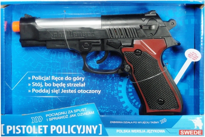Pistola policial con módulo de voz en polaco