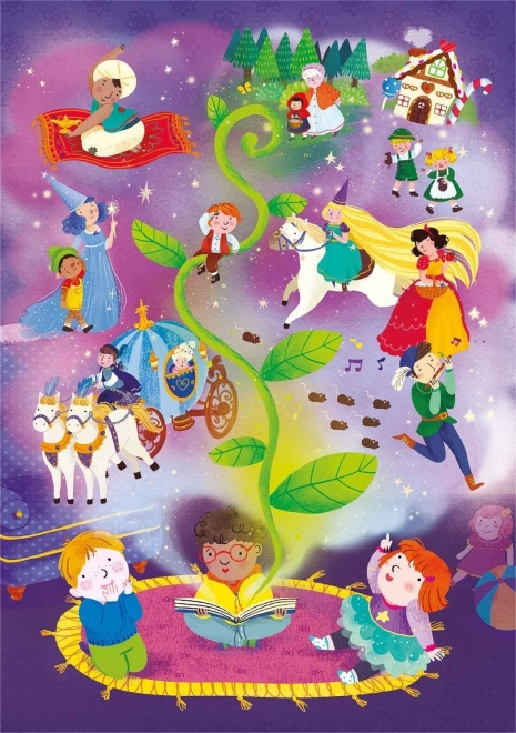 Puzzle brillante Clementoni Hora de los cuentos 104 piezas