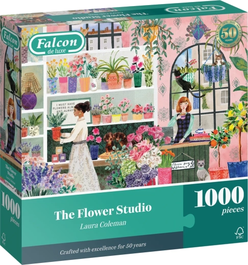 Puzzle Falcon Estudio floral de 1000 piezas