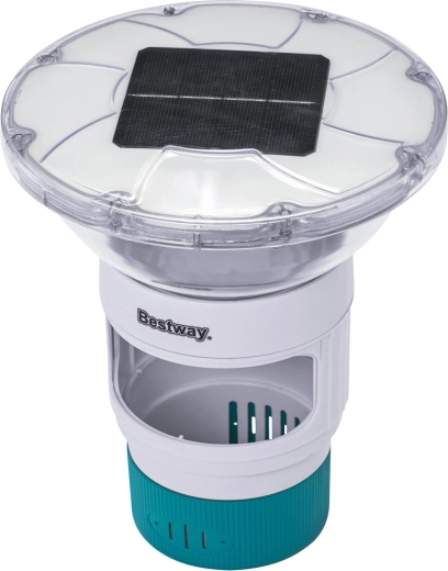 Bestway SolarGlow dosificador flotante de química para piscina con luz LED solar