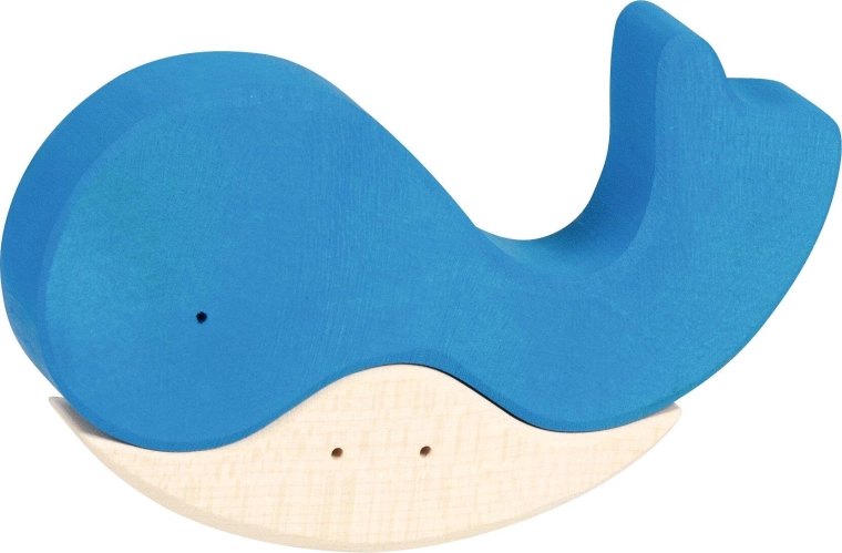 Puzzle de madera When the whale found a friend - 1 pieza