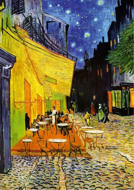 Puzzle museo: Terraza de café por la noche 1000 piezas