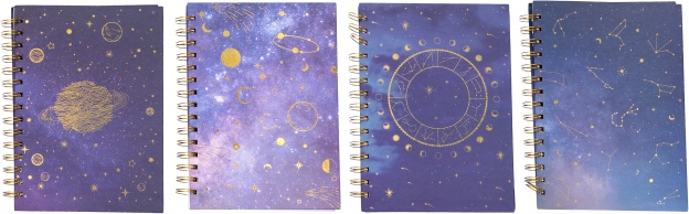 Cuaderno rayado con espiral 15 × 21 cm Zodiac, 100 hojas