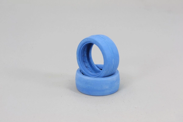 Neumáticos slick 1:10 azules - 2 unidades