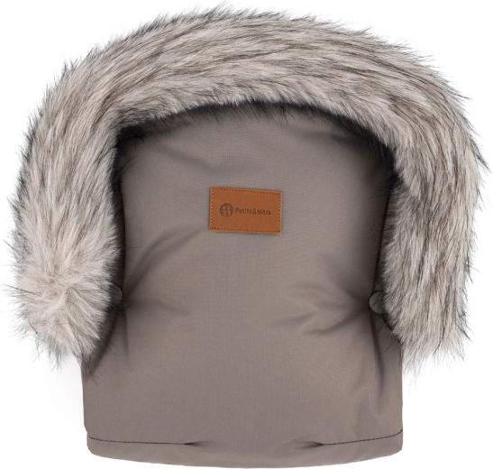 Guantes para cochecito Petite&Mars furry mocha mousse