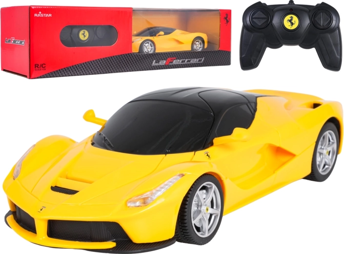 Coche teledirigido Ferrari LaFerrari amarillo 1:24 RASTAR