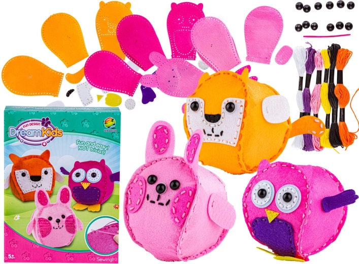 Kit creativo para coser peluches – animales del bosque
