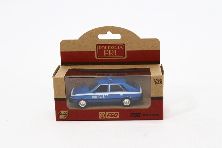 Modelo de automóvil FSO Polonez Milicja a escala 1:43