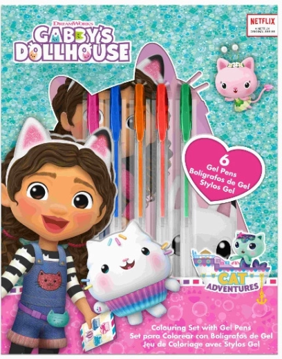 Set de escritura GABBY’S DOLLHOUSE, 7 piezas