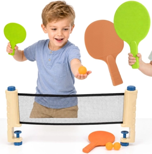 Woopie set de tenis de mesa con red ajustable