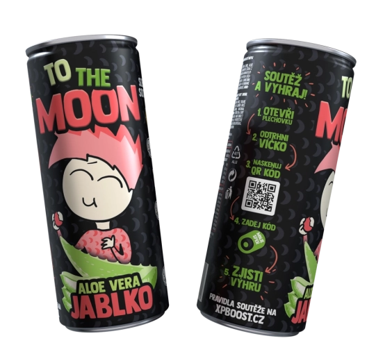Mr. Moon bebida frutal sin alcohol con aloe vera y manzana 0,25 l