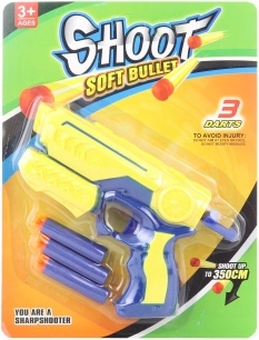 Pistola de dardos de espuma para niños