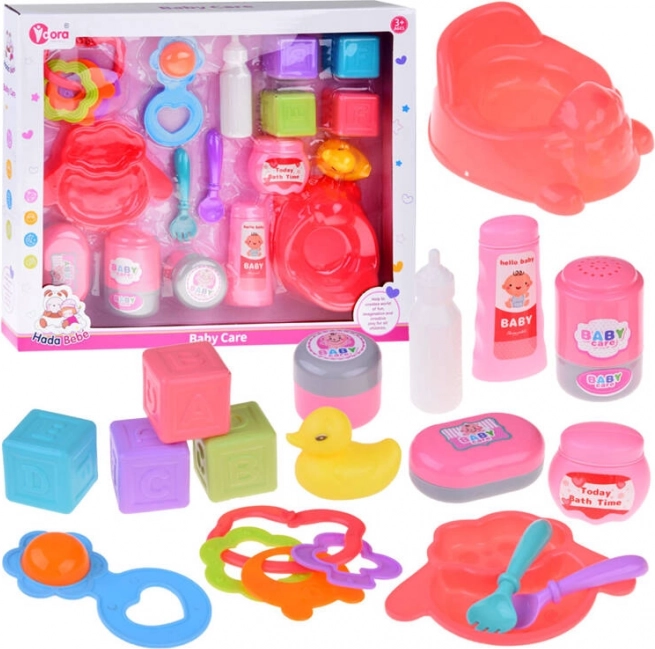 Set de juguetes infantiles con orinal y patito