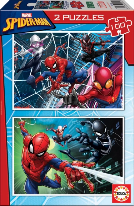 Puzzle EDUCA Spiderman 2x100 piezas