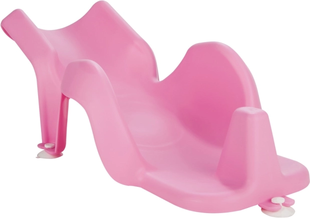 Almohadilla ergonómica para bañera rosa
