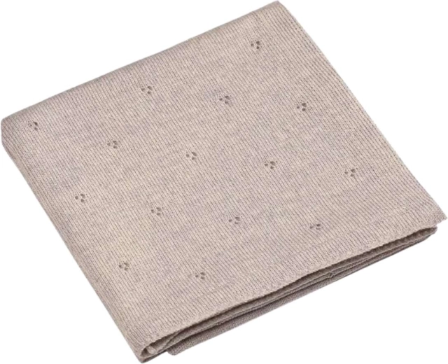 Manta de merino NANNA Apollo beige