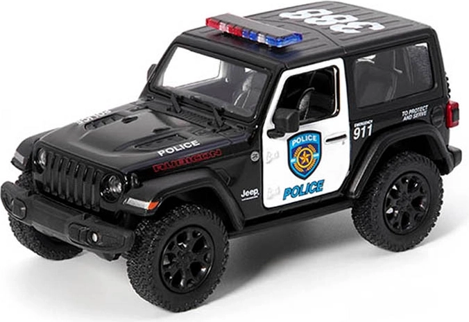 Modelo metálico Jeep Wrangler – policía 2018