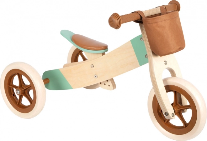 Bicicleta de equilibrio de madera 2 en 1 maxi marrón