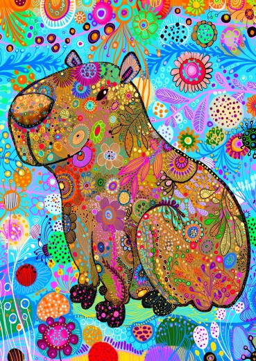 Puzzle Enjoy capibara estampada 1000 piezas