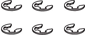 Clip de seguridad E-clip de 4 mm para Voltage-Major - 1 unidad