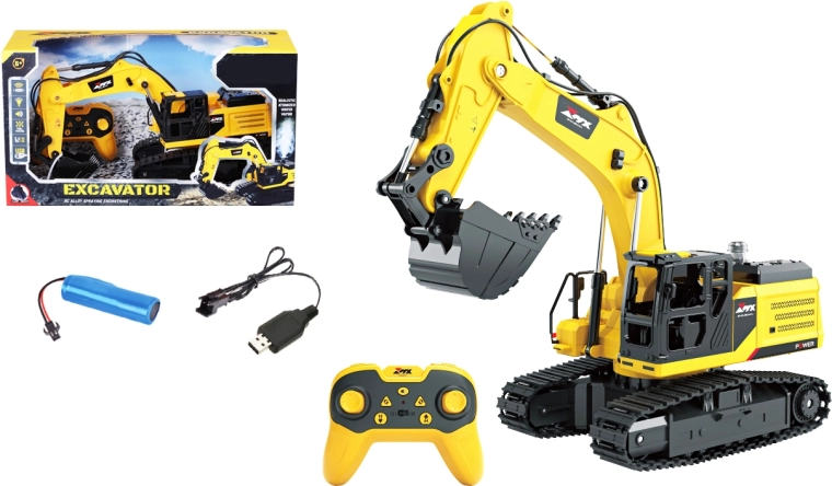 Excavadora de orugas R/C de 45 cm