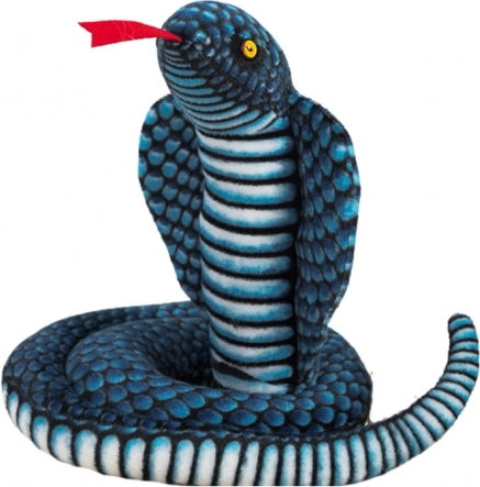 Serpiente de peluche: cobra real azul 100 cm