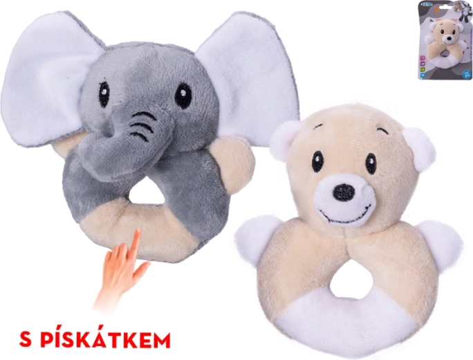 Animal de peluche con pito 11 cm – elefante o osito