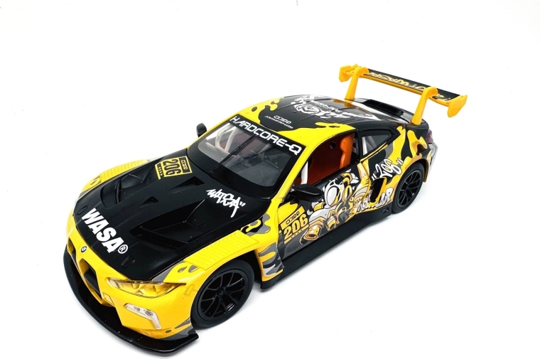 BMW M4 GT3 WASA modelo de coche 1:24 con luz y sonido
